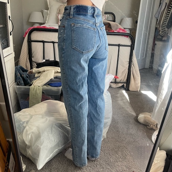 90s relaxed high rise curve love jeans - Abecrombie - Picture 1 of 3